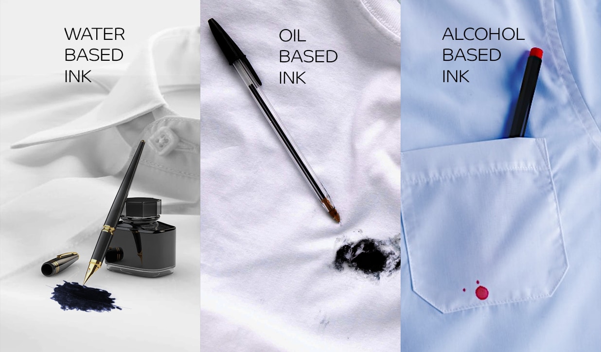 Identify the type of ink to remove stain
