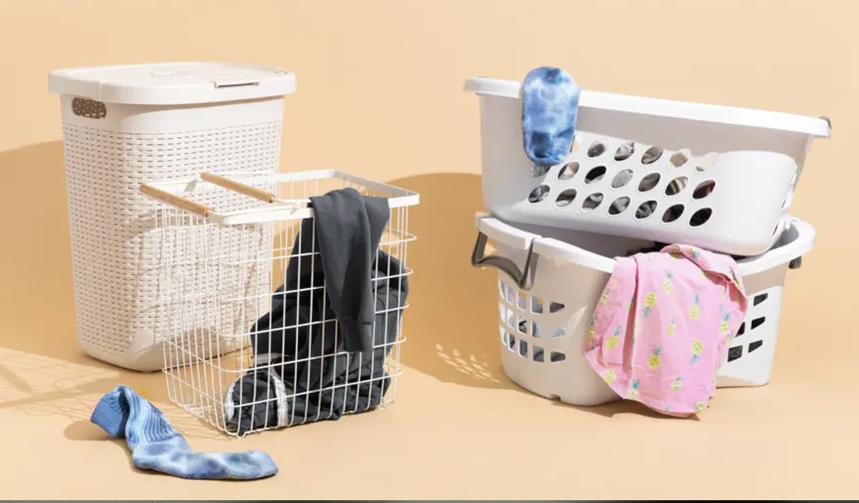 Buy multiple laundry hampers to sort clothes easily