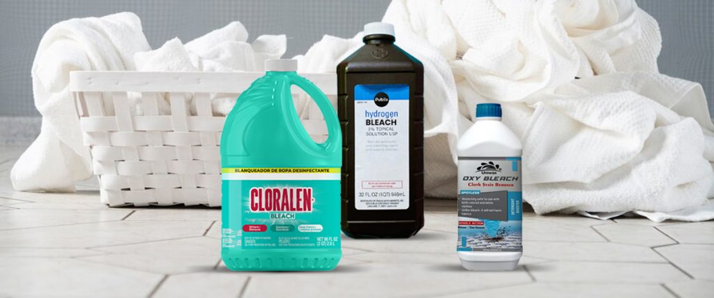 Different types of bleach used in laundry