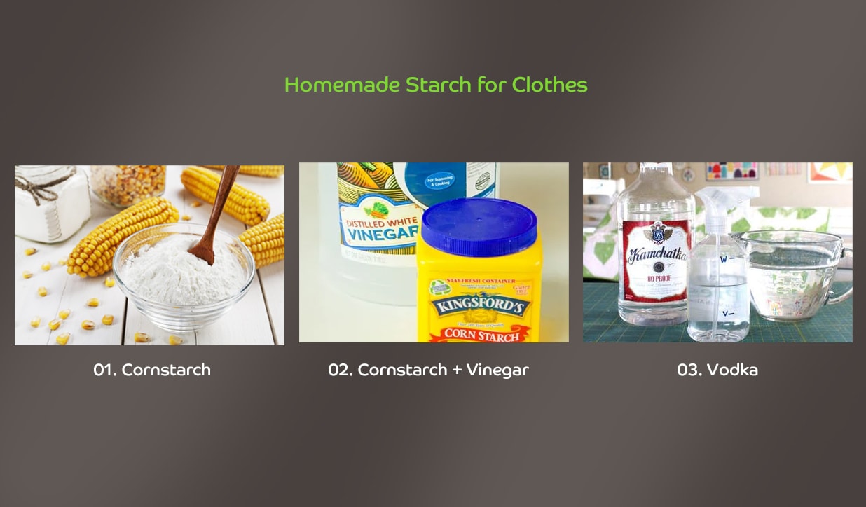 Three things that you can use to starch clothes at home